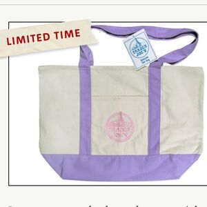 Trader Joe’s Limited Lavender Canvas Tote Bag